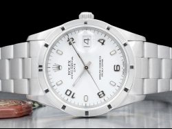 Ролекс (Rolex) Date 34 Bianco Oyster White Milk Arabic Dial 15210 